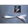 LIVETARGET FLUTTER SHAD KOVOVÁ NÁSTRAHA S TŘPYTKAMI (Velikost 6 cm, Typ Glow Black)