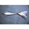 LIVETARGET FLUTTER SHAD KOVOVÁ NÁSTRAHA S TŘPYTKAMI (Velikost 5,5 cm, Typ Silver/Blue)