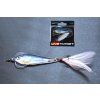 LIVETARGET FLUTTER SHAD KOVOVÁ NÁSTRAHA S TŘPYTKAMI (Velikost 5,5 cm, Typ Silver/Blue)