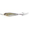 LIVETARGET FLUTTER SHAD KOVOVÁ NÁSTRAHA S TŘPYTKAMI (Velikost 6 cm, Typ Glow Black)