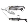 LIVETARGET BAITBALL MINNOW SPINNER RIG (Typ 11 g / Smoke Silver)