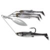 LIVETARGET BAITBALL MINNOW SPINNER RIG (Typ 11 g / Smoke Silver)