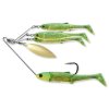LIVETARGET BAITBALL MINNOW SPINNER RIG (Typ 11 g / Smoke Silver)