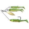 LIVETARGET BAITBALL MINNOW SPINNER RIG (Typ 11 g / Smoke Silver)