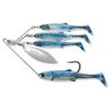 LIVETARGET BAITBALL MINNOW SPINNER RIG (Typ 11 g / Smoke Silver)