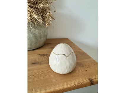 Svíčka vajíčko přírodní - cedr citrón bambus 150g