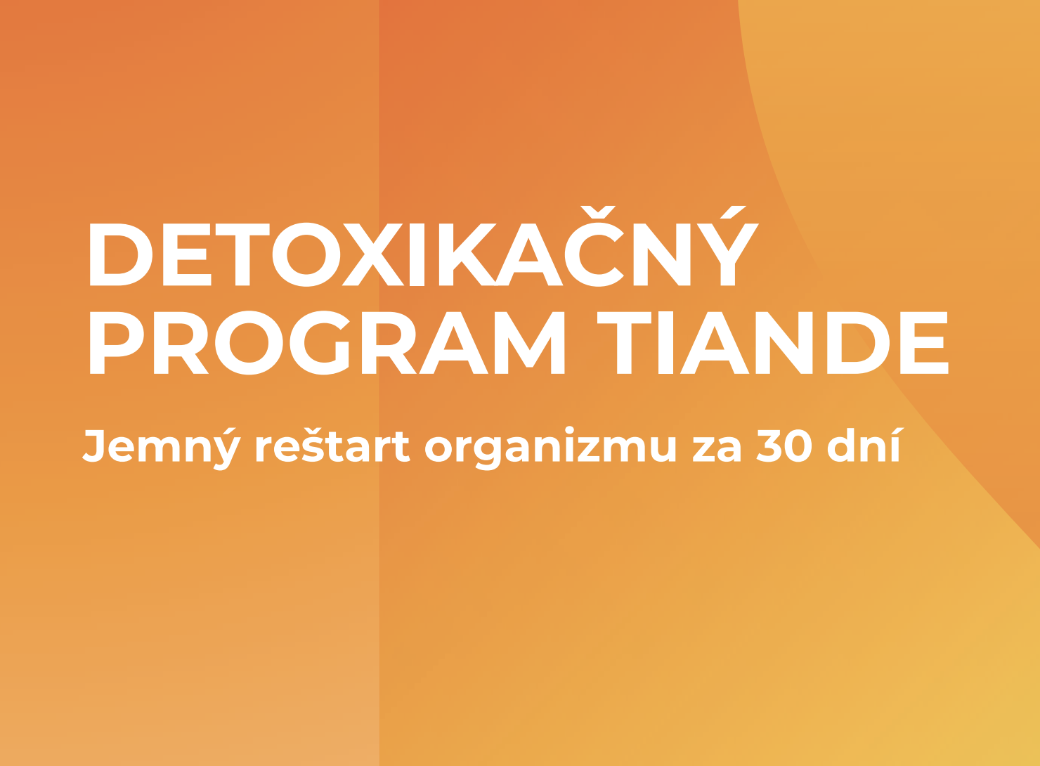 Detox program TianDe