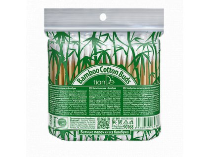 Vatové tyčinky z bambusu, EcoDeViva, 100ks_1.5b