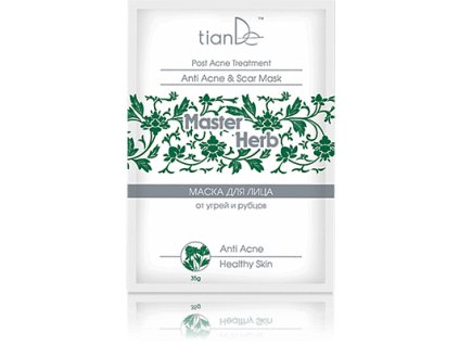 DARČEK - Čistiaca maska na tvár na akné a jazvy Master Herb, 35 g