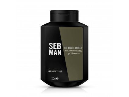 Seb Man The Multi-Tasker 3in1 Hair, Beard & Body Wash (Velikost 50 ml)