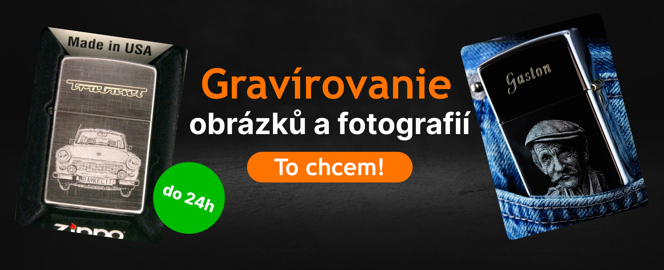 Gravírovanie obrázkov – Zippo