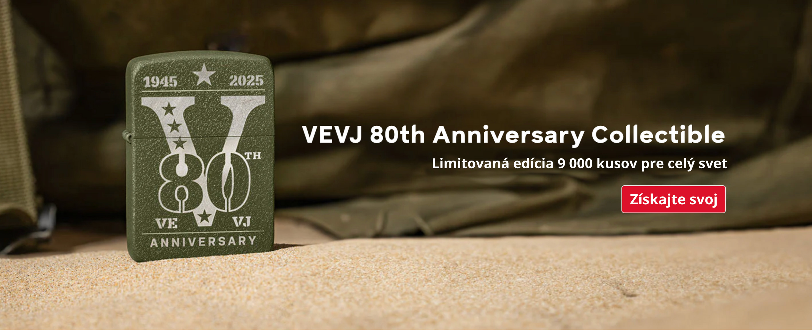 VE/VJ 80th Anniversary Collectible Zippo