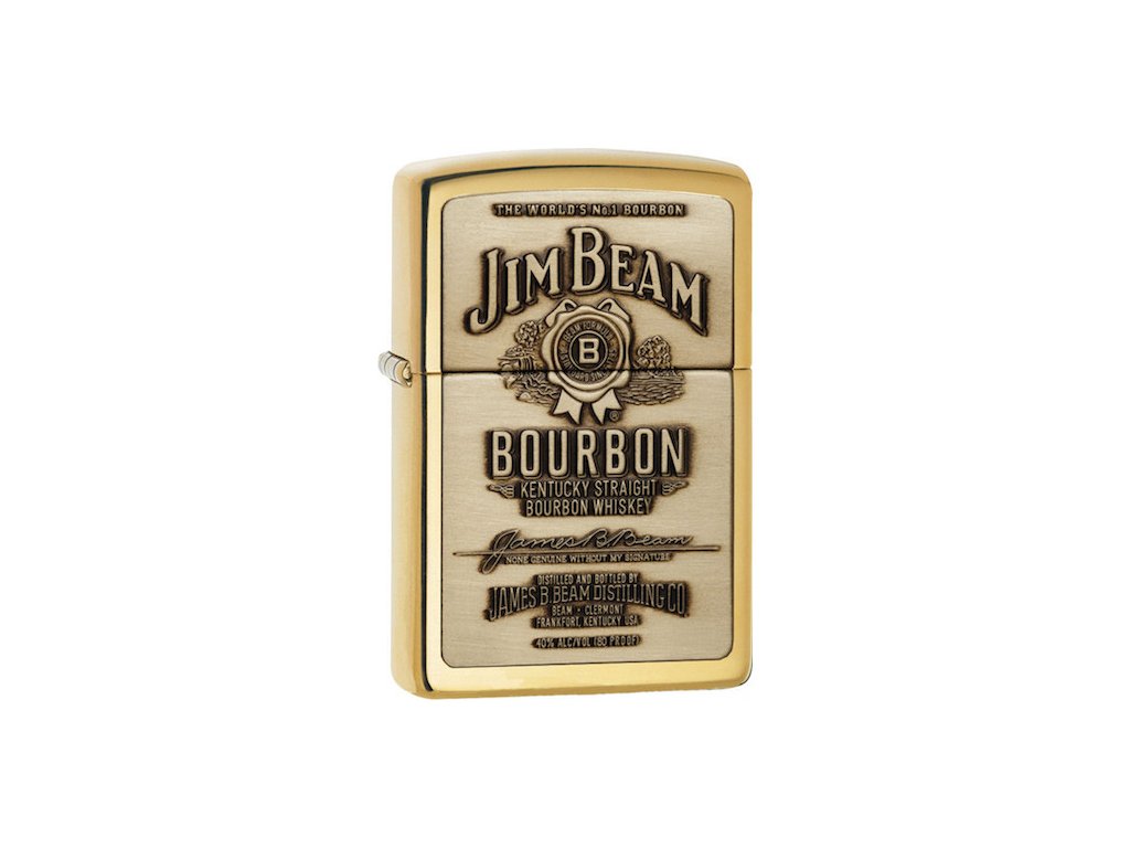 Jim Beam® Brass Emblem Zippo 23156