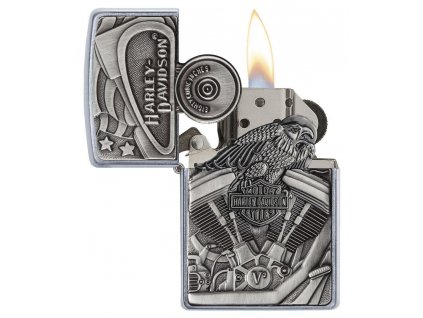 25030 zippo harley davidson motor flag 2