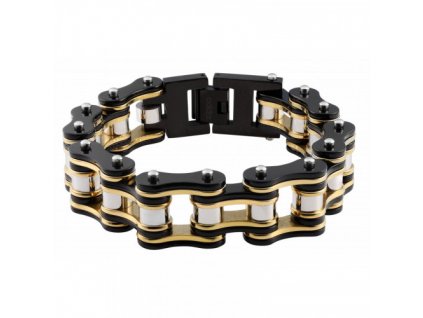 Zippo Black & Gold Bike náramok