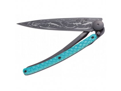 Deejo Composite Tattoo Black Python 37g Wave turquoise carbon