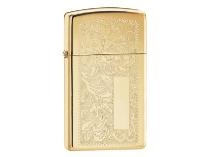 zippo 24066 venetian slim brass