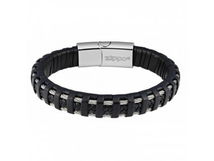 Zippo Wrap Braided Leather Náramok