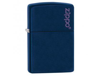 26098 zippo navy matte logo zapalovac