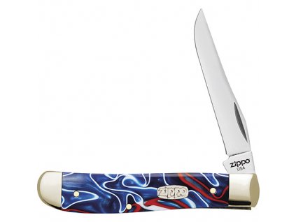 Red White and Blue Kirinite™ Mini Trapper Zippo 46107