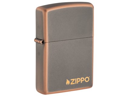 27005 rustic bronze zippo logo zapalovac