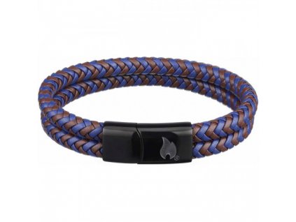 Zippo Pletený kožený náramok