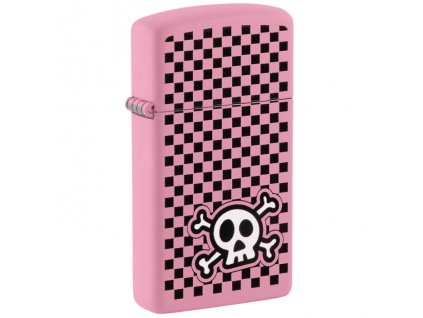 Checkered skull zippo zapalovac