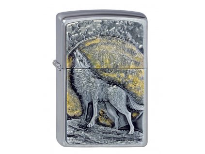 wolf moonlight zippo zapalovac emblem 21803