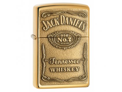 jack daniels label brass zippo 24146