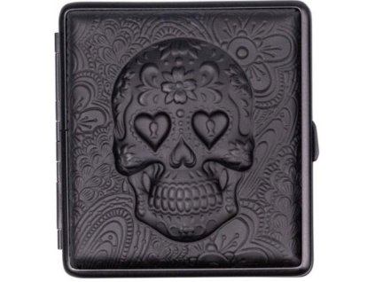 Tabatěrka Skull - černá