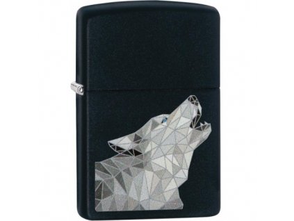 Polygonal Wolf Zippo 23941