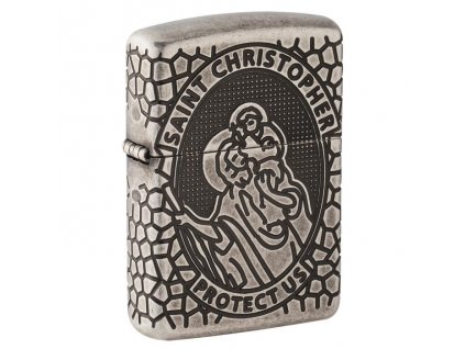 27164 zippo st christopher medal desing zippo zapalovac