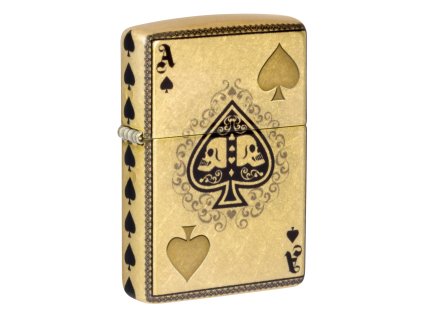 ace of skulls design zippo