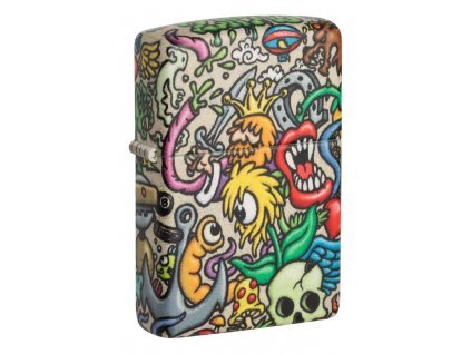 crazy collage zippo zapalovac 26121