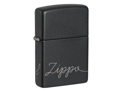 cursive zippo logo zapalovac