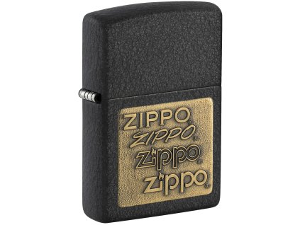 emblem brass black crackle