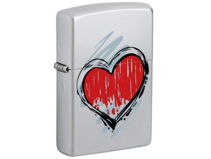 zippo heart design mojezapalovace