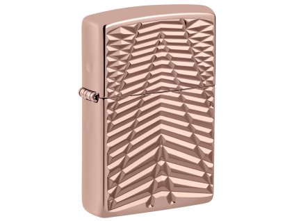 Geometric Pattern Zippo Rose Gold