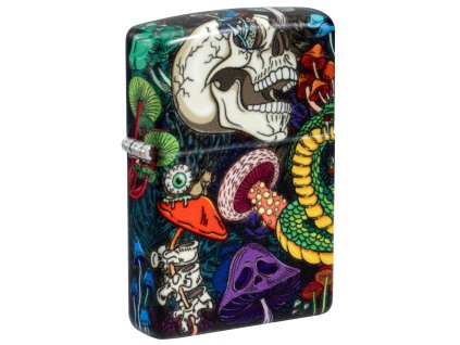 Zippo Psychedelic Skull Design 7650