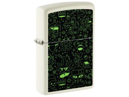 66102 Cannabis Doodle Zippo
