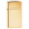 Solid Brass Slim Zippo 24067