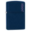 26098 zippo navy matte logo zapalovac