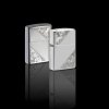 Sterling Silver Diagonal Filigree Zippo 28025  Stříbrný Zippo zapalovač