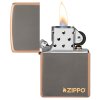 27005 rustic bronze zippo logo zapalovac 3