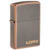 27005 rustic bronze zippo logo zapalovac