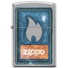 Denim Zippo and Flame 21930
