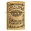 jack daniels label brass zippo 24146