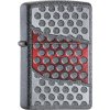 Červený a chrómový Zippo zapaľovač 26738
