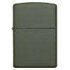 green matte zippo 26041