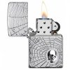 Spider Web Skull Design Zippo 22070